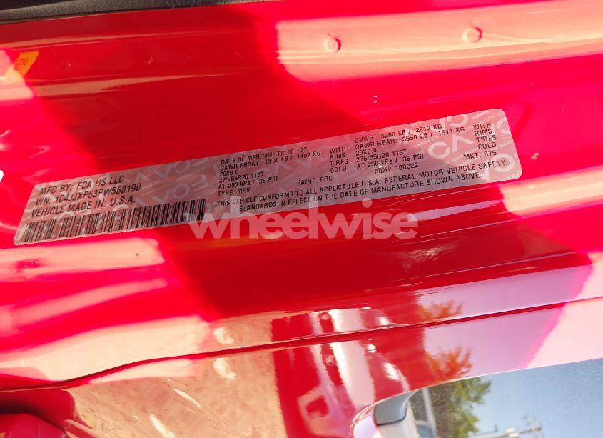 Photo 9 of 2023 Jeep Wrangler 4XE SAHARA 4X4 (VIN 1C4JJXP63PW568190)