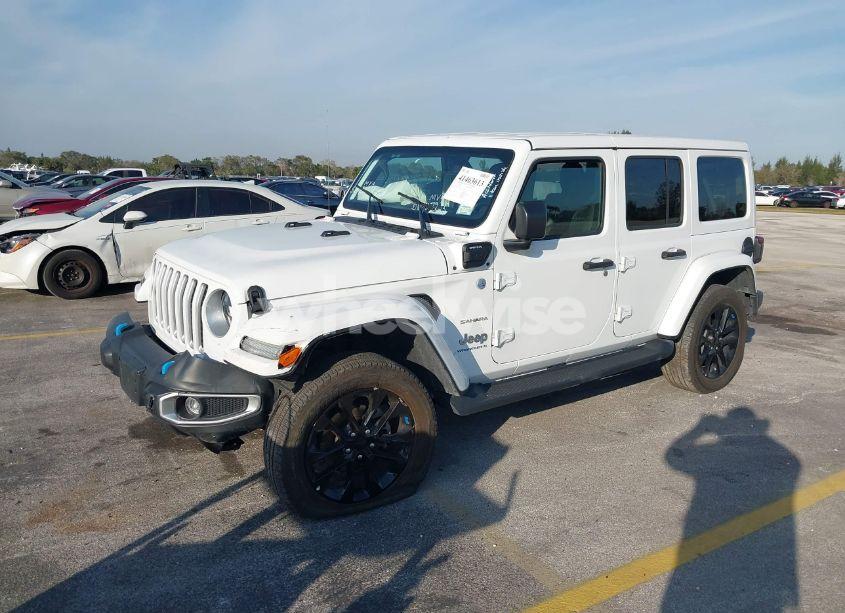 Photo 2 of 2023 Jeep Wrangler 4XE SAHARA 4X4 (VIN 1C4JJXP64PW627134)