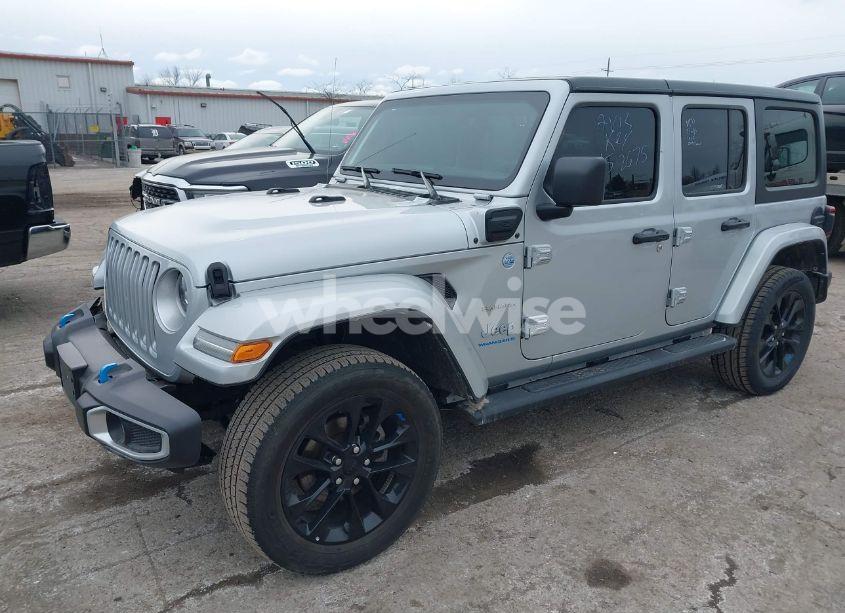 Photo 2 of 2023 Jeep Wrangler 4XE SAHARA 4X4 (VIN 1C4JJXP64PW661140)