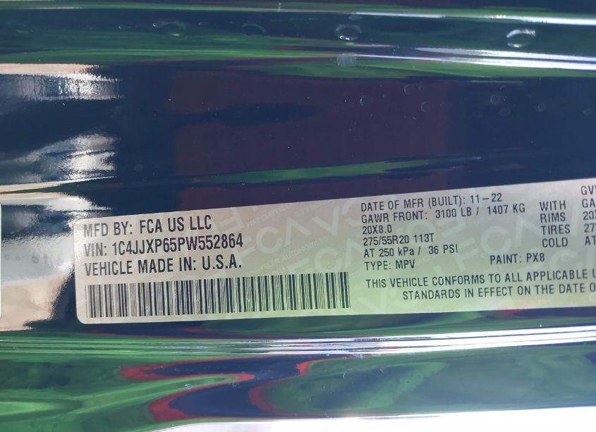 Photo 9 of 2023 Jeep Wrangler 4XE SAHARA 4X4 (VIN 1C4JJXP65PW552864)