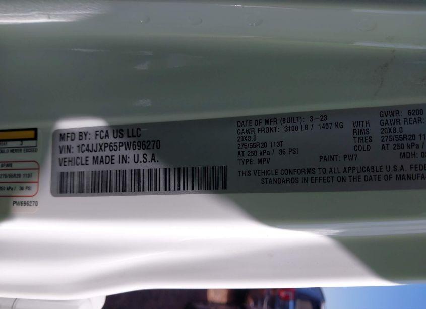 Photo 9 of 2023 Jeep Wrangler 4XE SAHARA 4X4 (VIN 1C4JJXP65PW696270)