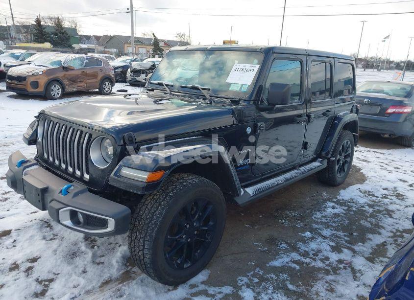 Photo 2 of 2022 Jeep Wrangler 4XE UNLIMITED SAHARA 4X4 (VIN 1C4JJXP66NW113590)