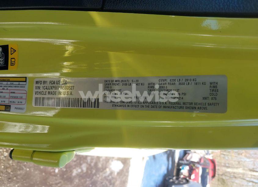 Photo 9 of 2023 Jeep Wrangler 4XE SAHARA 4X4 (VIN 1C4JJXP66PW580527)