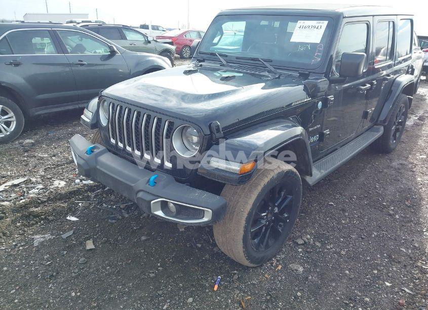 Photo 2 of 2023 Jeep Wrangler 4XE SAHARA 4X4 (VIN 1C4JJXP66PW627104)
