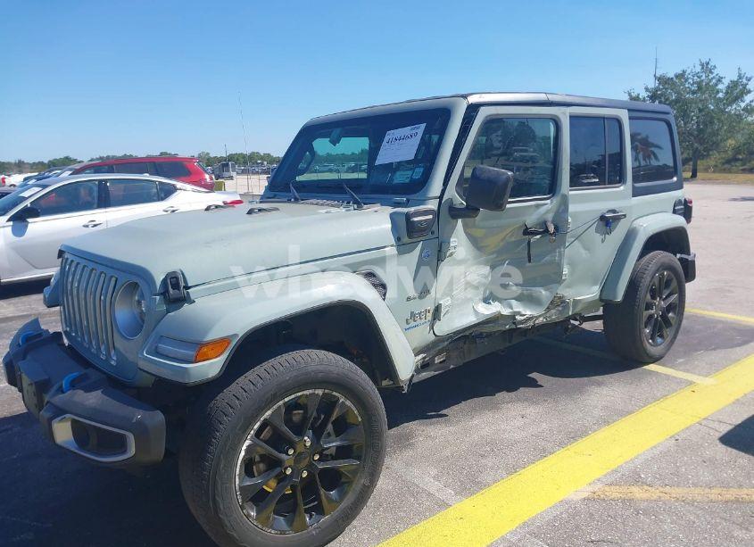 Photo 2 of 2023 Jeep Wrangler 4XE SAHARA 4X4 (VIN 1C4JJXP66PW627264)