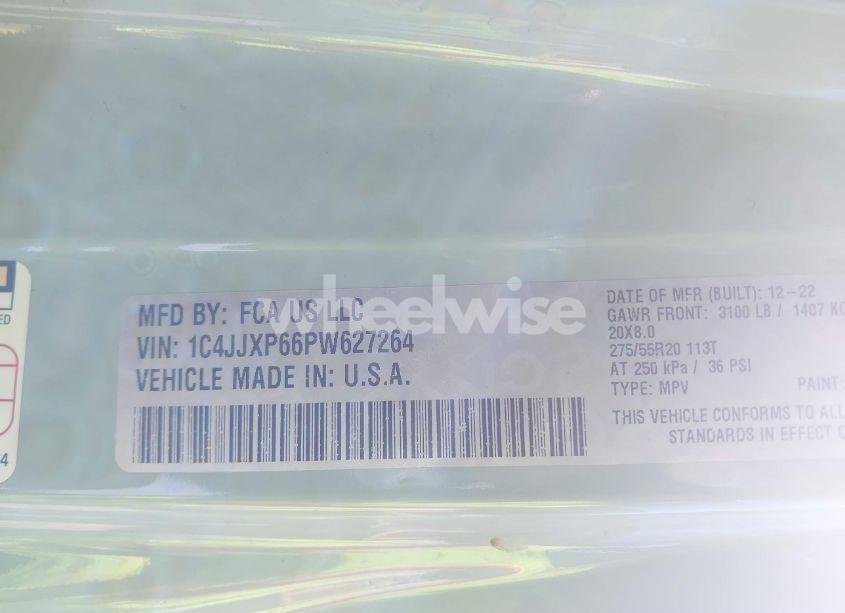 Photo 9 of 2023 Jeep Wrangler 4XE SAHARA 4X4 (VIN 1C4JJXP66PW627264)