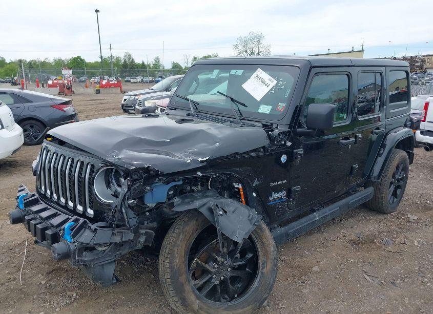 Photo 2 of 2023 Jeep Wrangler 4XE SAHARA 4X4 (VIN 1C4JJXP66PW660992)