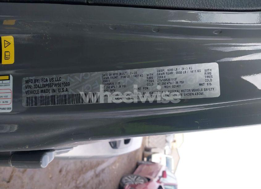 Photo 9 of 2023 Jeep Wrangler 4XE SAHARA 4X4 (VIN 1C4JJXP66PW661009)