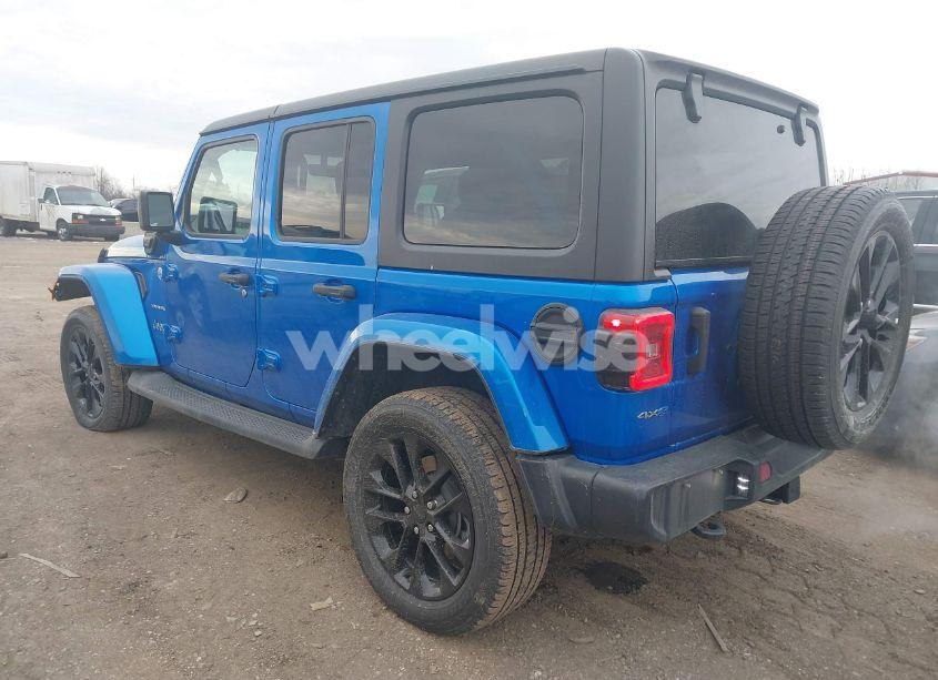 Photo 3 of 2021 Jeep Wrangler 4XE UNLIMITED SAHARA 4X4 (VIN 1C4JJXP67MW787309)