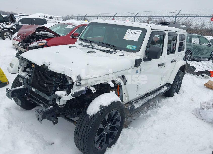 Photo 2 of 2022 Jeep Wrangler 4XE UNLIMITED SAHARA 4X4 (VIN 1C4JJXP67NW274482)
