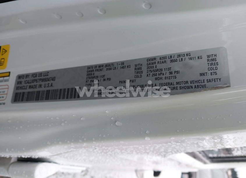 Photo 9 of 2023 Jeep Wrangler 4XE HIGH ALTITUDE 4X4 (VIN 1C4JJXP67PW604740)