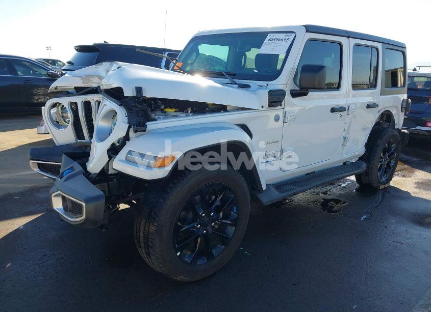 Photo 2 of 2023 Jeep Wrangler 4XE SAHARA 4X4 (VIN 1C4JJXP67PW686372)