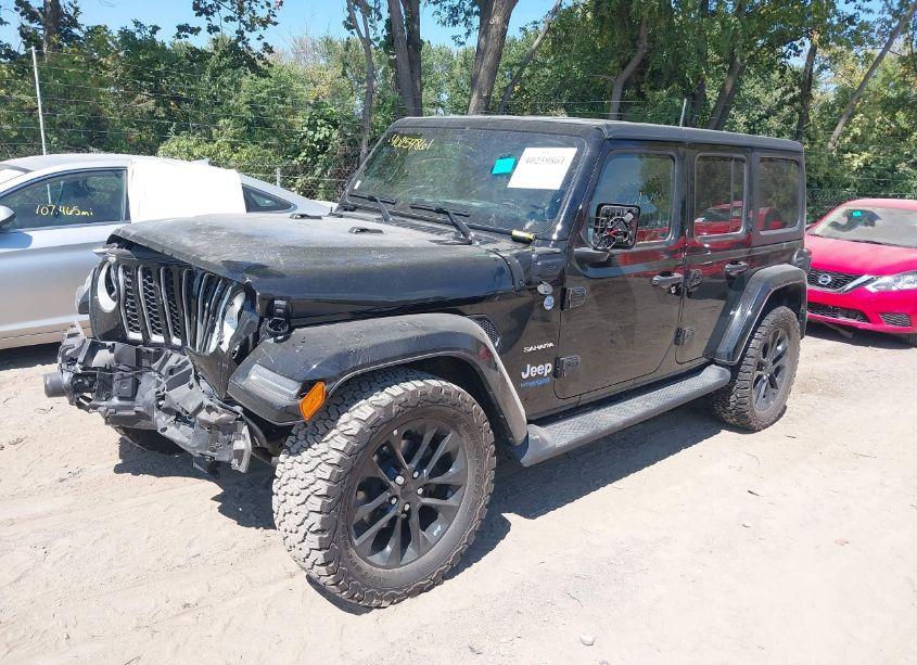 Photo 2 of 2021 Jeep Wrangler 4XE UNLIMITED SAHARA 4X4 (VIN 1C4JJXP68MW705264)