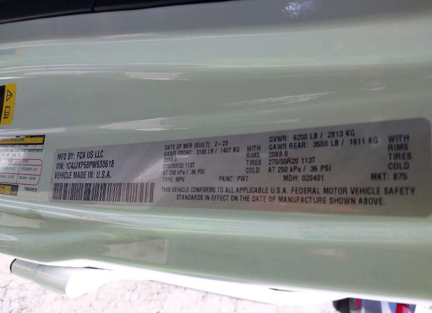 Photo 9 of 2023 Jeep Wrangler 4XE SAHARA 4X4 (VIN 1C4JJXP68PW630618)