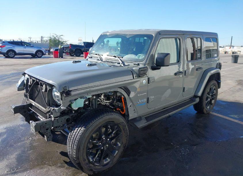 Photo 2 of 2021 Jeep Wrangler 4XE UNLIMITED SAHARA 4X4 (VIN 1C4JJXP69MW758085)
