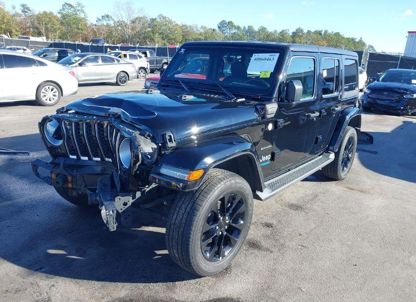 Photo 2 of 2021 Jeep Wrangler 4XE UNLIMITED SAHARA 4X4 (VIN 1C4JJXP69MW799834)