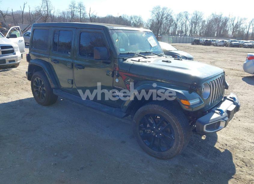 2022 Jeep Wrangler 4XE UNLIMITED SAHARA 4X4 (VIN 1C4JJXP69NW228829) main photo