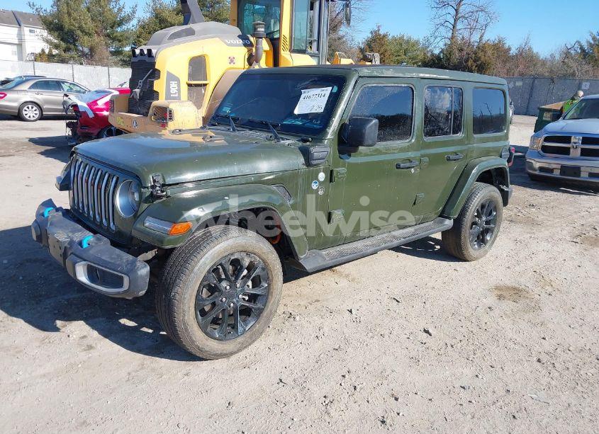 Photo 2 of 2022 Jeep Wrangler 4XE UNLIMITED SAHARA 4X4 (VIN 1C4JJXP69NW228829)