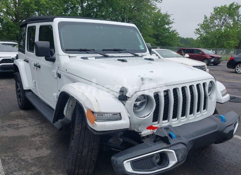 2022 Jeep Wrangler 4XE UNLIMITED SAHARA 4X4 (VIN 1C4JJXP69NW229124) main photo