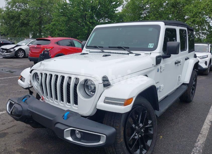 Photo 2 of 2022 Jeep Wrangler 4XE UNLIMITED SAHARA 4X4 (VIN 1C4JJXP69NW229124)