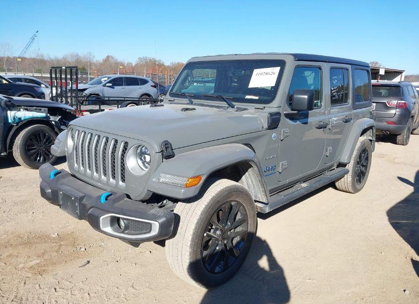 Photo 2 of 2023 Jeep Wrangler 4XE SAHARA 4X4 (VIN 1C4JJXP69PW629610)