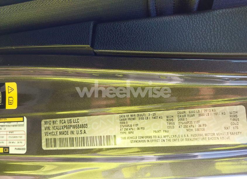 Photo 8 of 2023 Jeep Wrangler 4XE SAHARA 4X4 (VIN 1C4JJXP69PW684803)