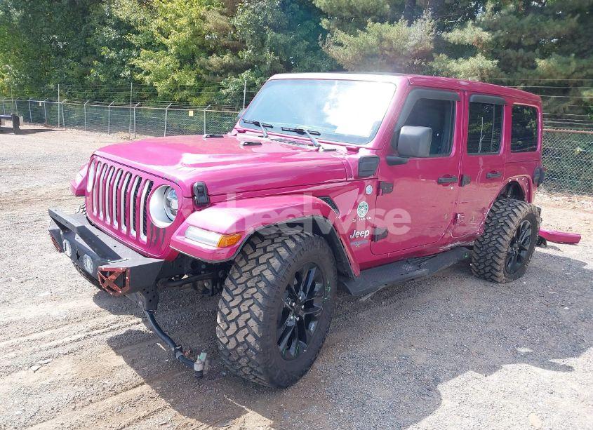 Photo 2 of 2021 Jeep Wrangler 4XE UNLIMITED SAHARA 4X4 (VIN 1C4JJXP6XMW862469)