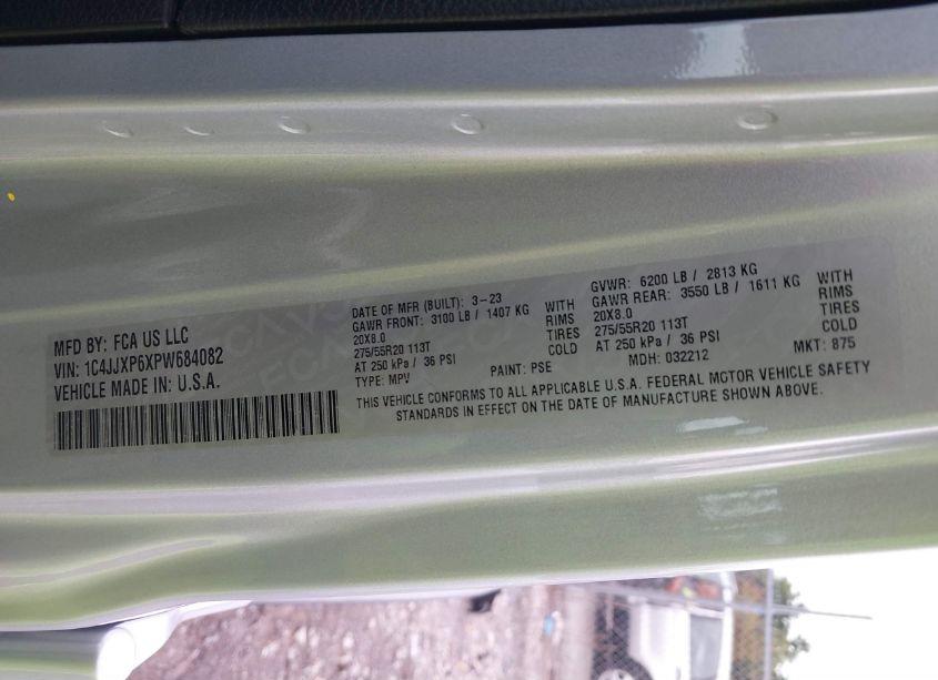 Photo 9 of 2023 Jeep Wrangler 4XE SAHARA 4X4 (VIN 1C4JJXP6XPW684082)