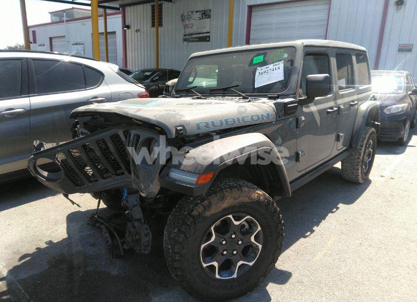 Photo 2 of 2022 Jeep Wrangler 4XE UNLIMITED RUBICON 4X4 (VIN 1C4JJXR60NW182756)