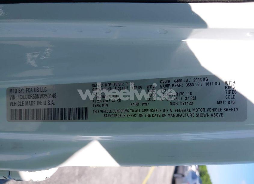 Photo 9 of 2022 Jeep Wrangler 4XE UNLIMITED RUBICON 4X4 (VIN 1C4JJXR60NW250148)