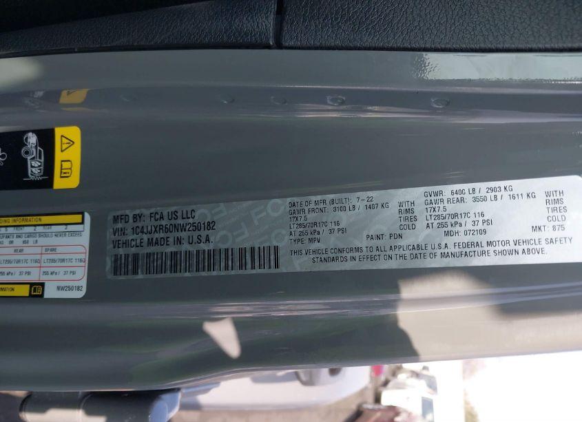 Photo 9 of 2022 Jeep Wrangler 4XE UNLIMITED RUBICON 4X4 (VIN 1C4JJXR60NW250182)