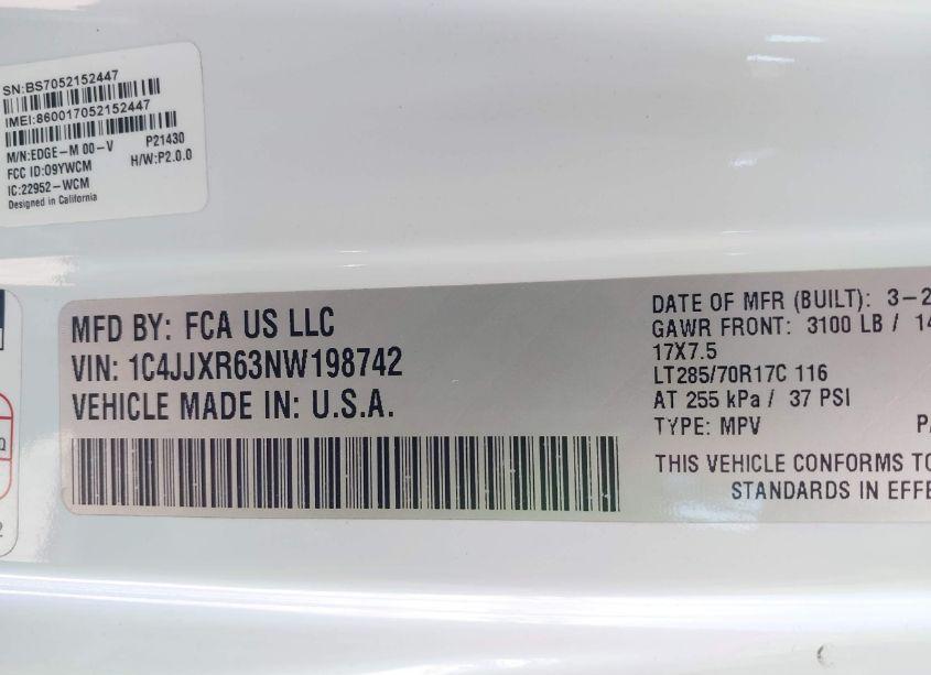 Photo 9 of 2022 Jeep Wrangler 4XE UNLIMITED RUBICON 4X4 (VIN 1C4JJXR63NW198742)