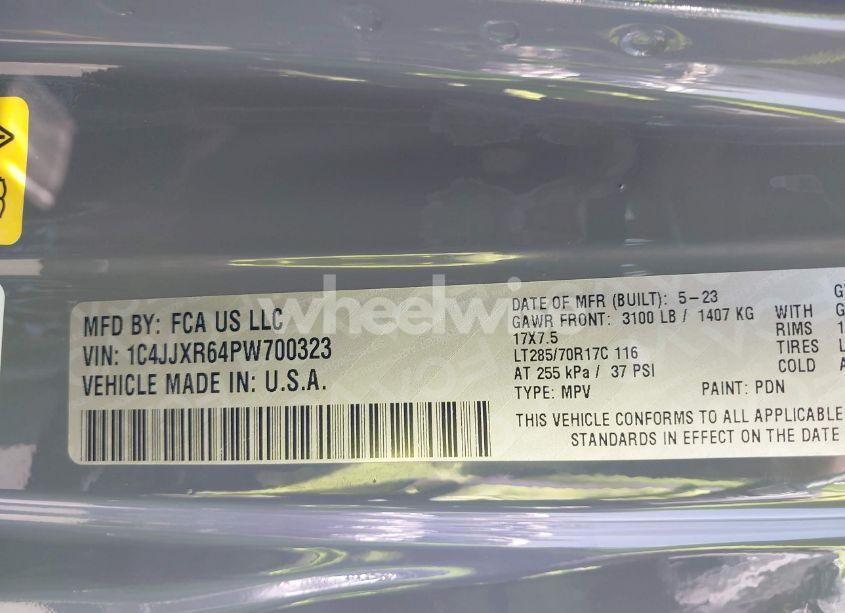 Photo 9 of 2023 Jeep Wrangler 4XE RUBICON 4X4 (VIN 1C4JJXR64PW700323)