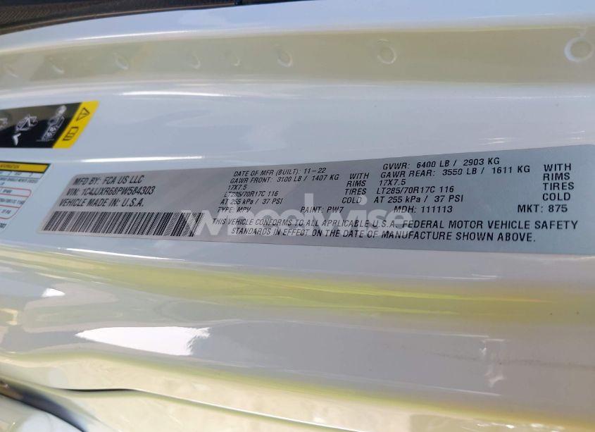 Photo 9 of 2023 Jeep Wrangler 4XE RUBICON 4X4 (VIN 1C4JJXR68PW584303)