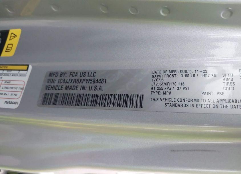 Photo 9 of 2023 Jeep Wrangler 4XE RUBICON 4X4 (VIN 1C4JJXR6XPW584481)