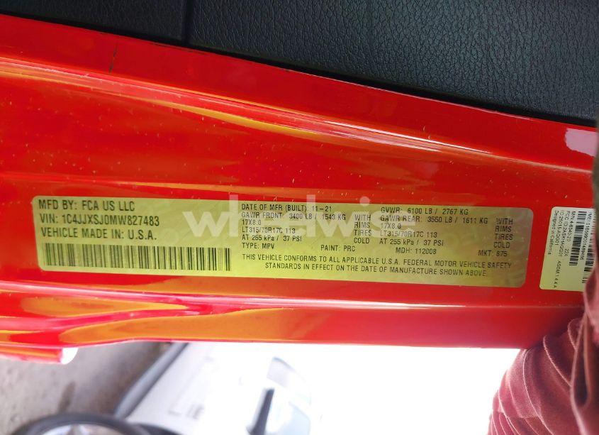 Photo 9 of 2021 Jeep Wrangler UNLIMITED RUBICON 392 4X4 (VIN 1C4JJXSJ0MW827483)