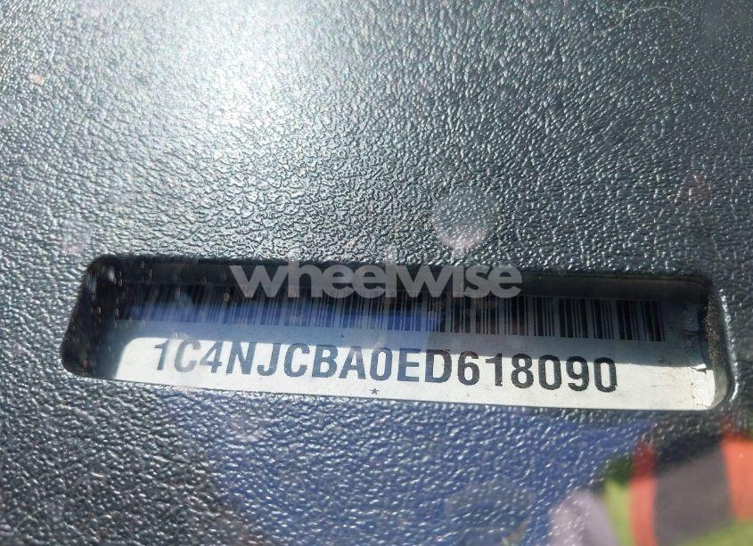 Photo 9 of 2014 Jeep Compass SPORT (VIN 1C4NJCBA0ED618090)