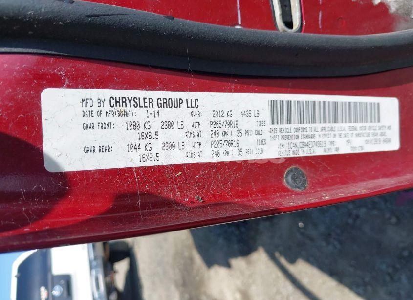 Photo 9 of 2014 Jeep Compass SPORT (VIN 1C4NJCBA4ED749619)