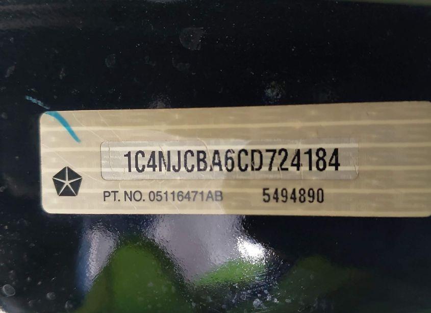 Photo 9 of 2012 Jeep Compass SPORT (VIN 1C4NJCBA6CD724184)