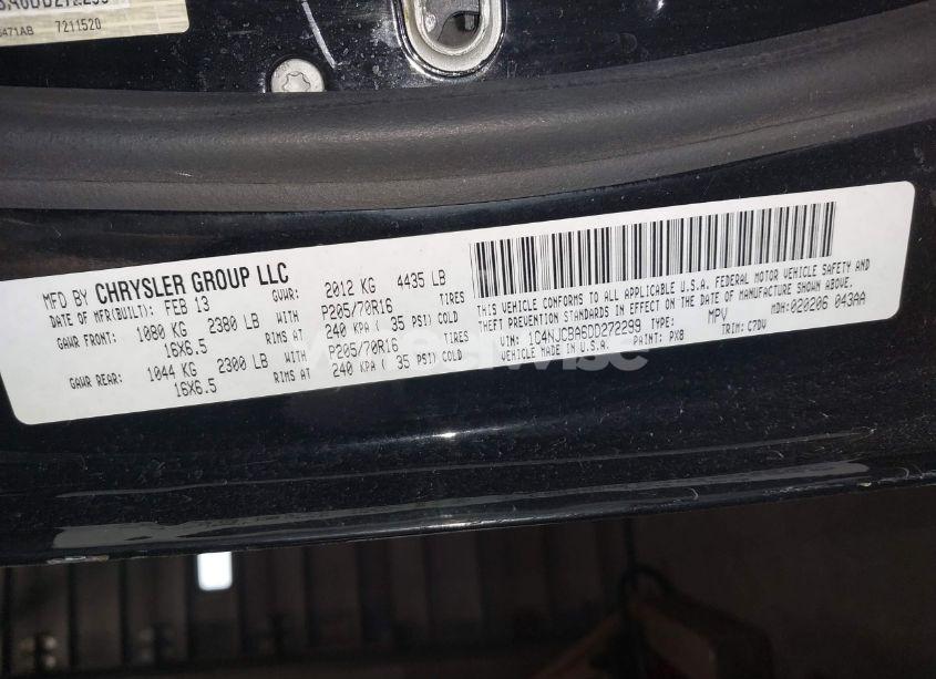 Photo 9 of 2013 Jeep Compass SPORT (VIN 1C4NJCBA6DD272299)