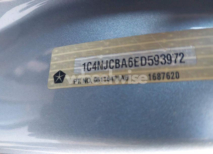 Photo 9 of 2014 Jeep Compass SPORT (VIN 1C4NJCBA6ED593972)