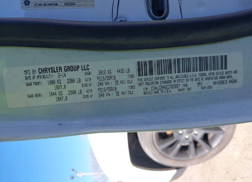 Photo 9 of 2014 Jeep Compass ALTITUDE (VIN 1C4NJCBA6ED763957)