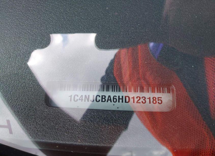 Photo 9 of 2017 Jeep Compass SPORT FWD (VIN 1C4NJCBA6HD123185)