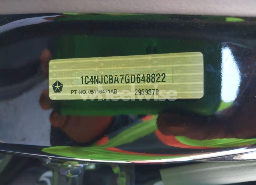 Photo 9 of 2016 Jeep Compass SPORT (VIN 1C4NJCBA7GD648822)