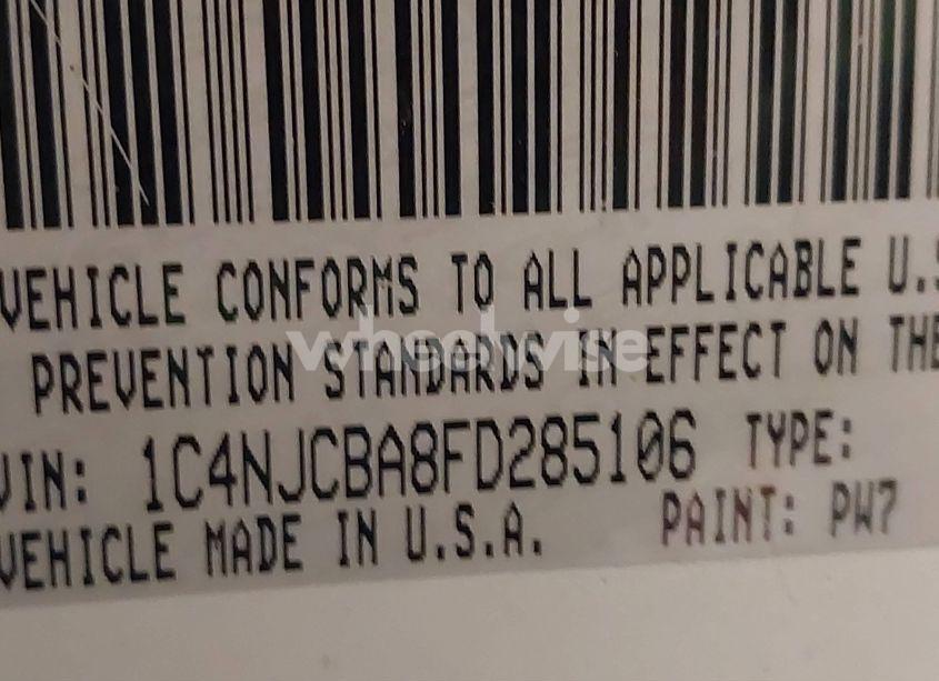 Photo 9 of 2015 Jeep Compass SPORT (VIN 1C4NJCBA8FD285106)