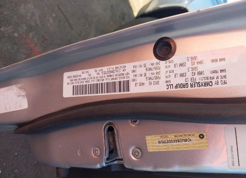 Photo 9 of 2013 Jeep Compass SPORT (VIN 1C4NJCBAXDD272516)