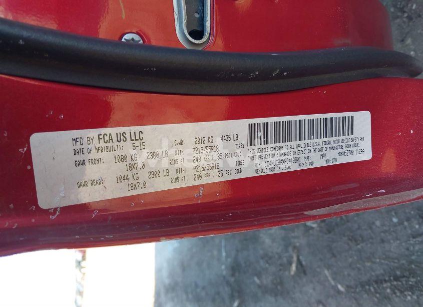 Photo 9 of 2015 Jeep Compass ALTITUDE EDITION (VIN 1C4NJCBAXFD413801)