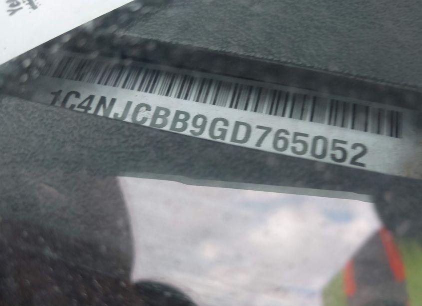 Photo 9 of 2016 Jeep Compass SPORT (VIN 1C4NJCBB9GD765052)