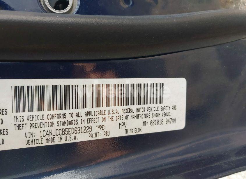 Photo 9 of 2014 Jeep Compass LIMITED (VIN 1C4NJCCB5EB631229)