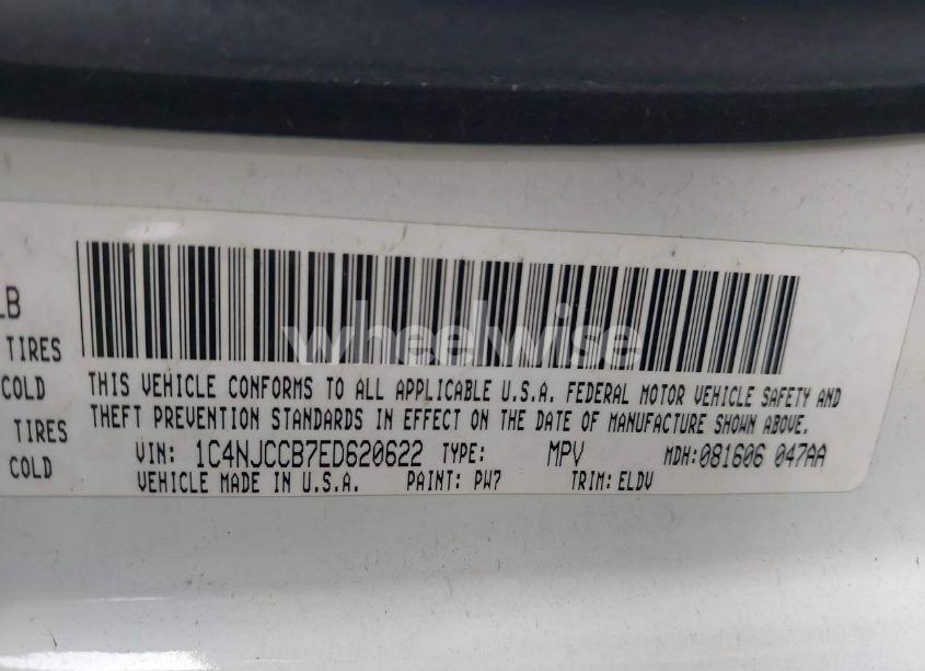 Photo 9 of 2014 Jeep Compass LIMITED (VIN 1C4NJCCB7ED620622)